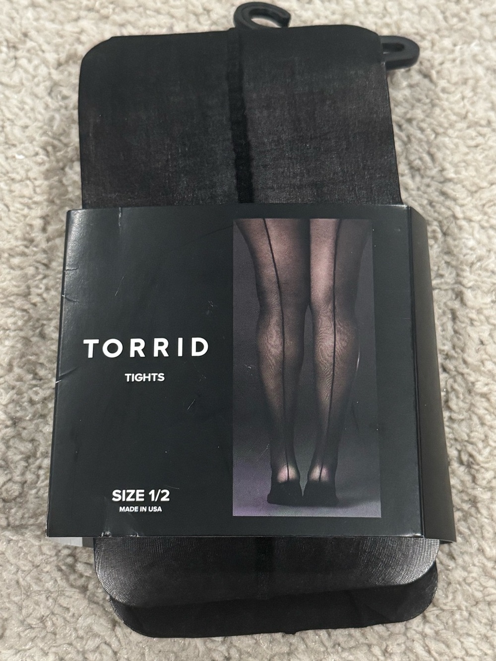 torrid Black Sheer Back-Seam Tights